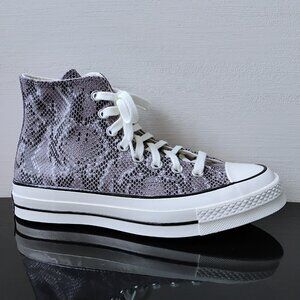 Converse Women's Chuck 70 Faux Snakeskin Suede High Top Sneaker In Mauve Stone